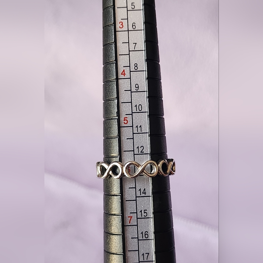 Pandora Sterling Silver Infinity Loop Ring - image 5